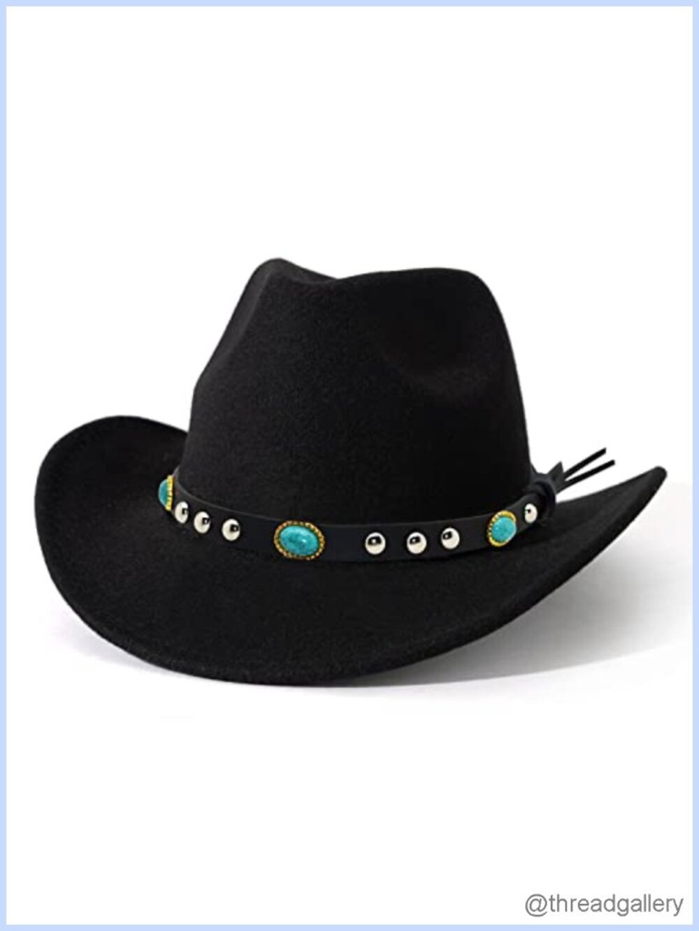 Felt Wide Brim Western Cowboy Hat Cotton Polyester